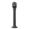 Borne éclairage Outdoor Posts II Verre transparent / Aluminium - 1 ampoule
