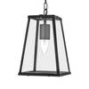Hanglamp Lanterns I transparant glas / staal - 1 lichtbron