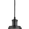 Suspension Pyramid I Verre transparent / Acier - 1 ampoule