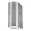 LED-wandlamp Bisbee V aluminium - 2 lichtbronnen