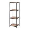 Étagère Coogee IX Imitation chêne sauvage / Noir - Hauteur : 120 cm