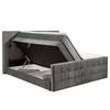Boxspringbett Bellwood inkl. Kopfteil - Microfaser Salvo: Anthrazit - 180 x 200cm