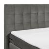 Boxspringbett Bellwood inkl. Kopfteil - Microfaser Salvo: Anthrazit - 180 x 200cm