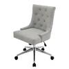 Chaise de bureau Caney Tissage à plat / Métal - Gris clair / Chrome