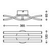 LED-Deckenleuchte  Go Kunststoff / Aluminium - 3-flammig