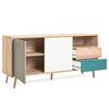 Sideboard Bibury I Mehrfarbig / Eiche Sonoma Dekor