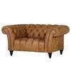 Sessel Boyce Echtleder - Cognac