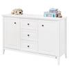Commode à langer Smilla extra large Blanc - Bois manufacturé - 140 x 101 x 77 cm