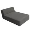 Zithoek Elements III geweven stof - Stof TBO: 19 woven grey - Zonder slaapfunctie