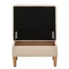 Polsterhocker Kaavi I Webstoff - Webstoff Deran: Creme