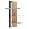 Open wandkast Buena balkeneikenhouten look