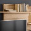 Open wandkast Doora fineer van echt hout - knoestig Bianco eikenhout