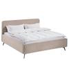 Polsterbett Karelia II Samt Ravi: Beige - 180 x 200cm - Ohne Stauraum