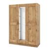 Draaideurkast Woodston Bruin - Massief hout - 152 x 205 x 60 cm