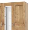 Draaideurkast Woodston Bruin - Massief hout - 152 x 205 x 60 cm