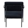 Fauteuil Narpes fluweel - Donkerblauw