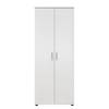Drehtürenschrank Bibo Weiß - Holzwerkstoff - 90 x 191 x 55 cm