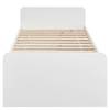 Bettgestell Bibo Weiß - Holzwerkstoff - 95 x 66 x 204 cm