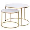Salontafels Sol II (set van 2) Goud