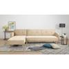 Hoekbank Daru II fluweel - Beige