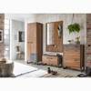 Garderobepaneel Marton Stirling eikenhouten look/antracietkleurig