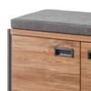 Banc d’entrée Marton Imitation chêne Stirling / Anthracite