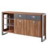 Dressoir Marton Stirling eikenhouten look/antracietkleurig