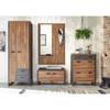Armoire d’entrée Marton Imitation chêne Stirling / Anthracite