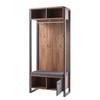 Kompaktgarderobe Marton Stirling eikenhouten look/antracietkleurig