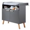 Wickelkommode Mats Grau - Holzwerkstoff - 96 x 105 x 78 cm
