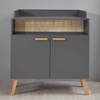 Wickelkommode Mats Grau - Holzwerkstoff - 96 x 105 x 78 cm