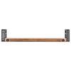 Wandboard Manchester (2er-Set) Akazie massiv / Metall - Akazie / Anthrazit - Breite: 110 cm