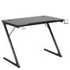 Gaming tafel Tipton metaal - mat zwart/zwart