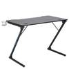 Gaming tafel Tipton metaal - mat zwart/zwart