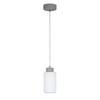 Hanglamp Karla I melkglas/beton - 1 lichtbron