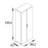 Aktenschrank Cookley IV Hellgrau