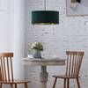 Lampada a sospensione Satley Velluto / Metallo - 1 punto luce - Verde