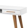 Schreibtisch Carlsson Weiß - Holzwerkstoff - 120 x 75 x 50 cm