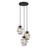 Pendelleuchte  Swirl Stahl - 3-flammig