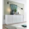 Sideboard Ice I Hochglanz Weiß - Breite: 180 cm