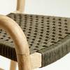 Barstuhl Sheryl II (2er-Set) Eukalyptus massiv / Polyester  -  Grau - Grau