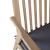 Chaises de jardin FYLKE - Lot de 2 Acacia massif / Polyester - Marron / Gris