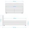 Boxspringbett Cape May Boxspringbett Free  140x200 H4 F182 All Senses Black - Schwarz - 140 x 200cm - H4