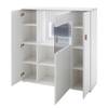 Highboard Cassville Matt Weiß / Anthrazit