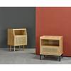 Nachtkastje Woodfin Beige - Deels massief hout - 50 x 71 x 36 cm