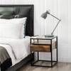 Beistelltisch Cottage Hill I Glas / Metall - Braun / Schwarz