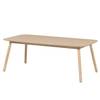 Eettafel Hauho II massief essenhout/massief rubberboomhout - essenhout/rubberboomhout