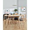 Eettafel Hauho II massief essenhout/massief rubberboomhout - essenhout/rubberboomhout