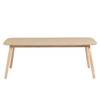 Eettafel Hauho II massief essenhout/massief rubberboomhout - essenhout/rubberboomhout
