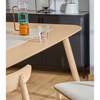Eettafel Hauho II massief essenhout/massief rubberboomhout - essenhout/rubberboomhout